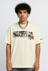 Bushido Oversized T-shirt Cream | OG Official Merchandise